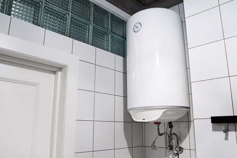 A water heater in need of repairs.